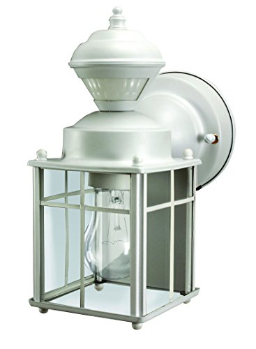 Heathco HZ-4132-MW White Bayside Mission Style Motion Activated Lantern