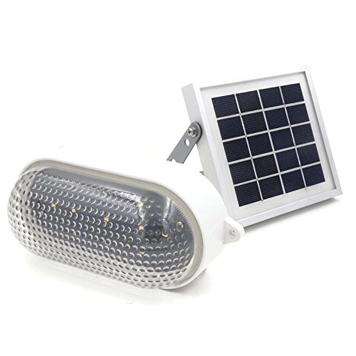 RIZE Solar Industrial Light (Warm White LED) // Solar Wall Light Vintage Style // Solar Shed Light // Dock Light