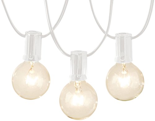 AmazonBasics Patio Lights, White, 50′