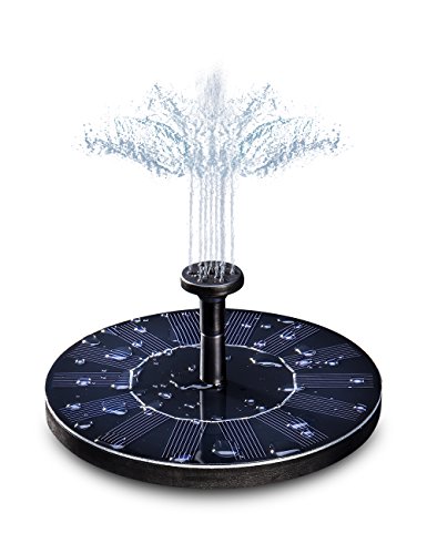 Solar Water Pump Solar Fountain Pump OUSI Solar Powered Bird Fountain Kit Solar Water Fountain Pump Solar Fountain for  Birdbath Solar Pond Pump Solar Pump Solar Bird Bath Fountains with Spray Nozzles