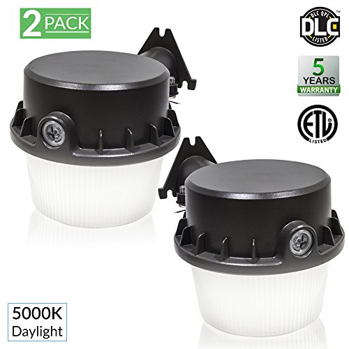 Sunco Lighting 2 Pack Barn Light Dusk To Dawn LED Fixture 35 Watt (260W Equivalent), 5000K Daylight, 4025 Lumens, Yard Floodlight, Outdoor Area Security Lights, Photocell Included – ETL Listed