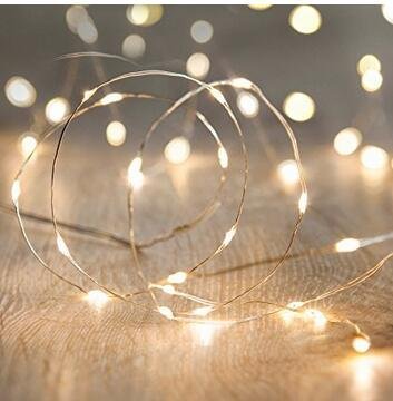 ANJAYLIA LED Fairy String Lights, 10Ft/3M 30leds Firefly String Lights Garden Home Party Wedding Festival Decorations Crafting Battery Operated Lights(Warm White)