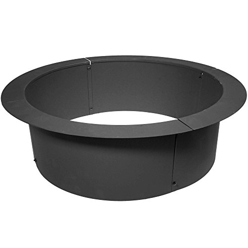 Titan 38″ Diameter Steel Fire Pit Liner Ring Heavy Duty DIY In-Ground Outdoor