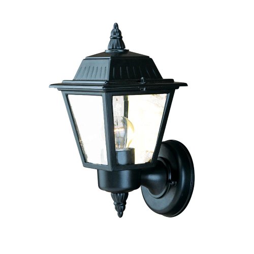 Acclaim 5005BK Builder’s Choice Collection 1-Light Wall Mount Outdoor Light Fixture, Matte Black