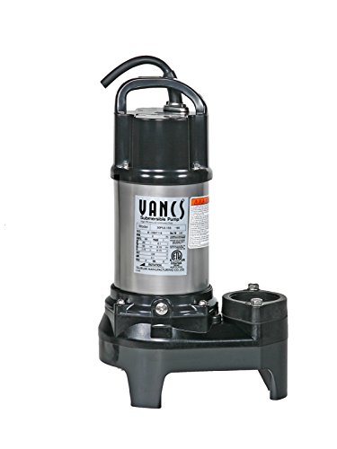 Tsurumi 2PU (50PU2.15S) 1/5hp, 115V, submersible pond & waterfall pump, stainless steel, 3000 GPH, 2″ discharge