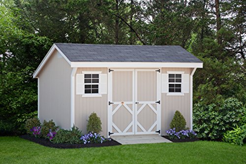 Little Cottage Company Classic Saltbox 8’x10′ DIY Shed Kit