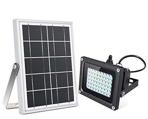 Solar Flood Lights Outdoor,Moresun Dusk to Dawn 5W 54Leds Solar Powered Led Security Floodlight for Outdoor Yard, Garden, Patio, Business Sign,Driveway