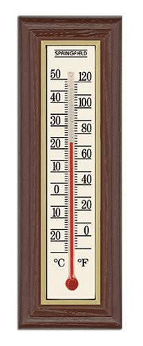 Taylor Precision Products Springfield Wood Grain Indoor Thermometer