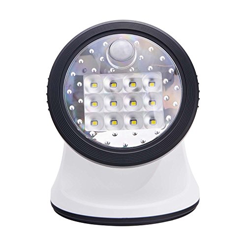 Light It! By Fulcrum, 12-LED Motion Sensor Security Light, Wireless, Battery Operated, White