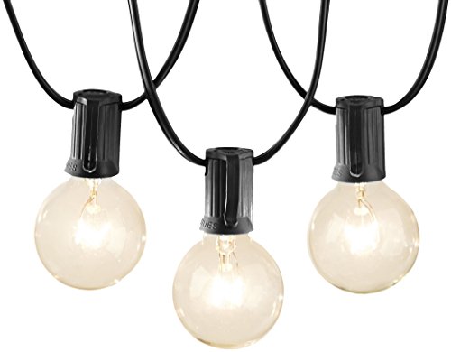 AmazonBasics Patio Lights, Black, 25′