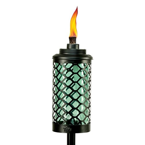 Tiki Brand 1117101 Glass Honeycomb Torch, 65″, Blue