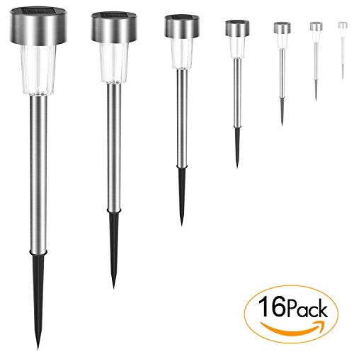 ONSON Solar Light,ICEBBANG Outdoor Solar Path Lights for Lawn/Path/Patio/Deck/Driveway/Garden(16 Pack)