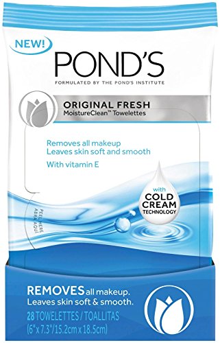 Pond’s Original Fresh MoistureClean Towelettes With Cold Cream Technology 28 count