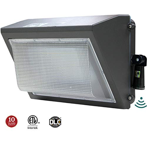 LED Wall Pack 100W, Adjustable Dusk-to-Dawn Photocell, 300-400W HPS/MH Replacement, IP65 Rated Waterproof Outdoor Commercial Lighting Fixture, 5000K 12500lm 10-Year Warranty by Kadision