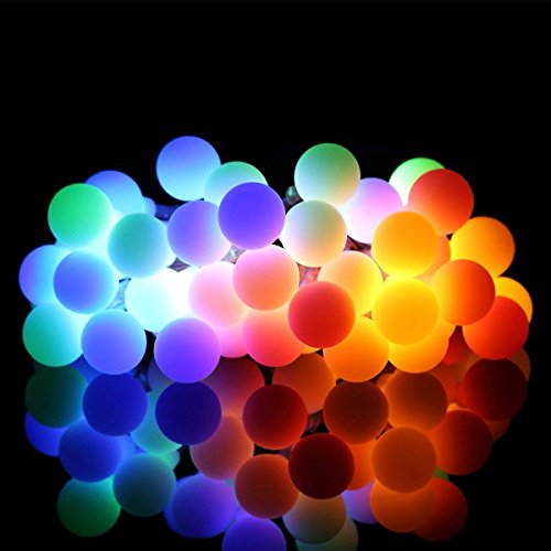 ALOVECO LED String Lights, 14.8ft 40 LED Waterproof Ball Lights, 8 Lighting Modes, Battery Powered Starry Fairy String Lights Bedroom, Garden, Christmas Tree, Wedding, Party(Multi Color)