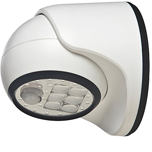 Light It! By Fulcrum, 6-LED Motion Sensor Security Light, Wireless, Battery Operated, White