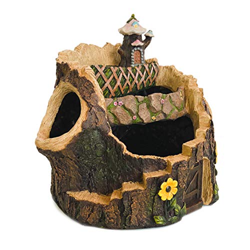 Fairy Garden Pot (14″, Tiered Tree Looking Planter)