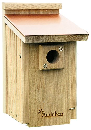 Audubon Coppertop Cedar Wood Bluebird House Model NACOPBB