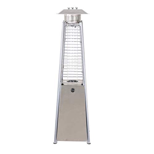 Caesar Fireplace PH05-SA Table Top Pyramid Flame Patio Heater, Hammer Golden