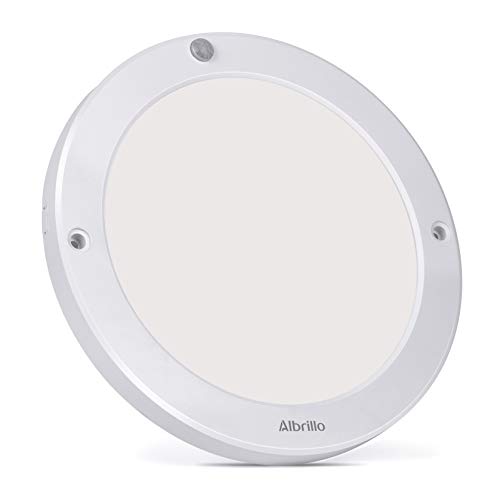 Albrillo Indoor Motion Sensor Light LED Ceiling Lights Flush Mount, for Kitchen Hallway Bathroom, 100 Watt Equivalent, 1200lm, Warm White
