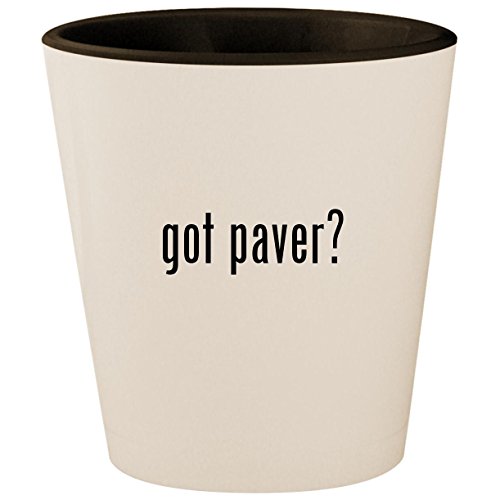 got paver? – White Outer & Black Inner Ceramic 1.5oz Shot Glass