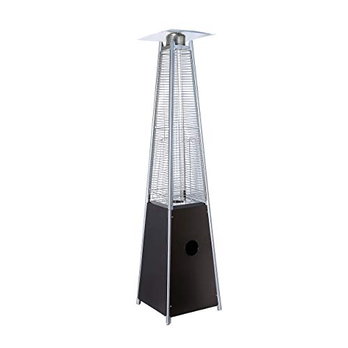 Caesar Fireplace PH08-SB Pyramid Flame Patio Heater, Hammer Golden