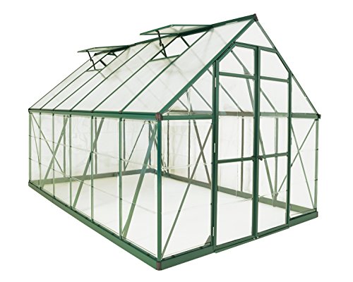 Palram Balance Hobby Greenhouse, 8′ x 12′, Green