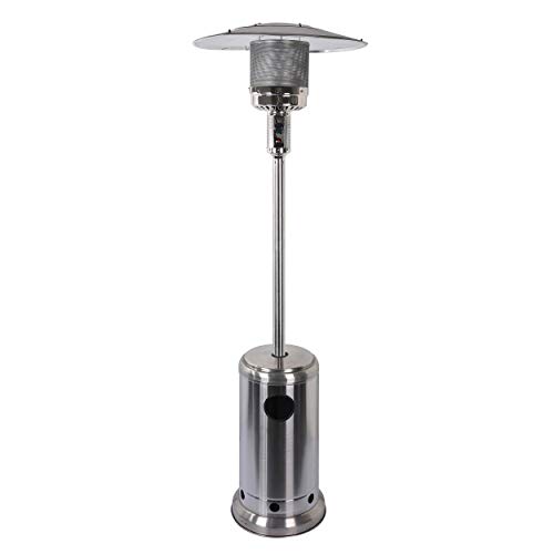 Caesar Fireplace PH02-SS Standing Patio Heater, Stainless Steel