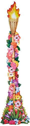Jointed Floral Tiki Torch Party Accessory (1 count) (1/Pkg)