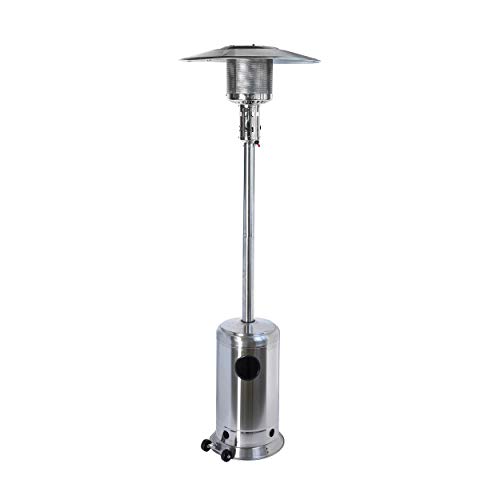 Caesar Fireplace PH01-SS Standing Patio Heater, Stainless Steel