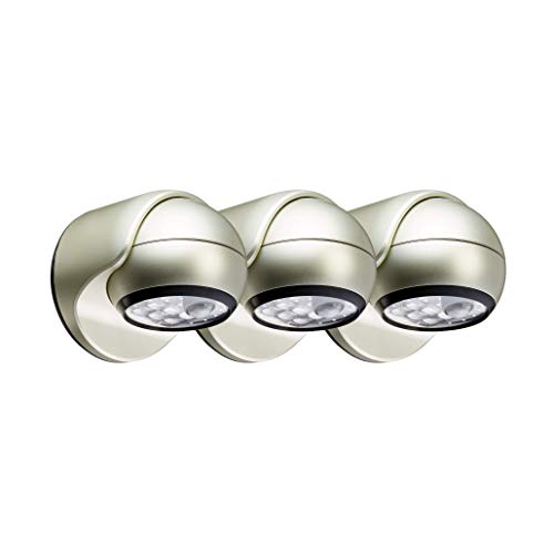 6-LED Porch Light – Silver 3 Pack