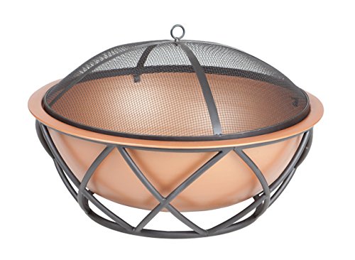 Fire Sense Barzelonia Round Copper Look Fire Pit