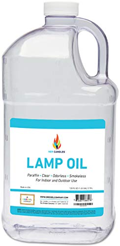Liquid Paraffin Lamp Oil – 1 Gallon – Smokeless, Odorless, Ultra Clean Burning Fuel for Indoor and Outdoor Use