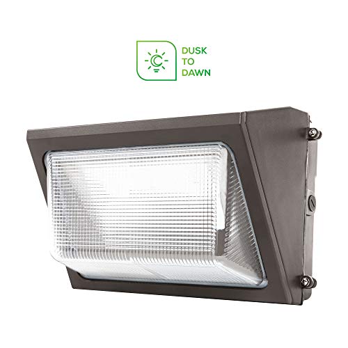 Sunco Lighting 80W Dusk-to-Dawn LED Wall Pack, Daylight 5000K, 7600 LM, HID Replacement, IP65, 120-277V, Photocell Sensor, Bright Consistent Commercial Outdoor Security Lighting