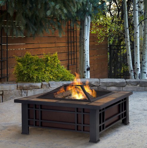 Patio Furniture-Premium® Wood Burning Fire Pit-Patio Fire Pit-Ideal Centerpiece For Keeping Family And Friends Warm And Entertained Outdoors -100% Thrilled Customer Guarantee!