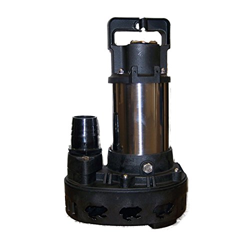 Piranha 5,500 GPH Direct Drive Submersible Pump – Up To 5,500 GPH Max Flow