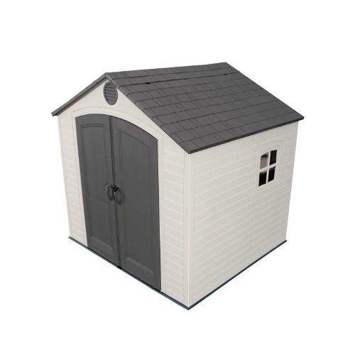 Lifetime 6411 Outdoor Storage Shed with Window, 8 by 7.5 Feet