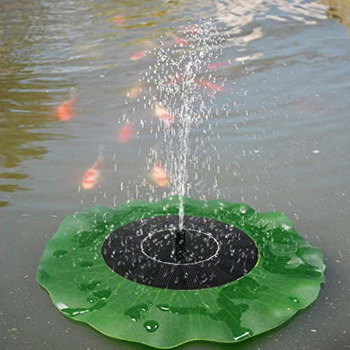 Solar Water Pump Floating Lotus Leaf Fountain Pond Decoration Pool Patio Backyard Lawn Home \ Gardening Landscaping Planting Yard Landscape Accessories Supplies Tools Equipment Gadgets Gifts