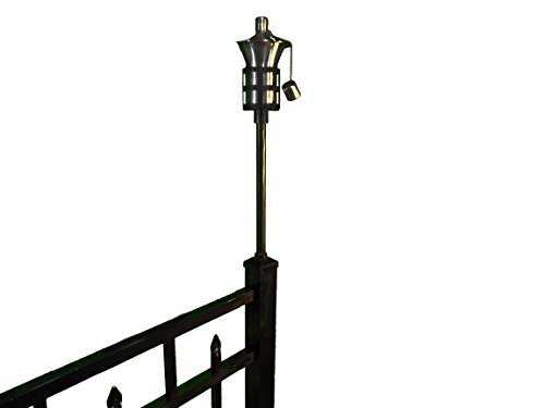 Tru-Post Oil Lamp (Tiki Torch) for Standard 2″ x 2″ Aluminum Railing or Fence Post