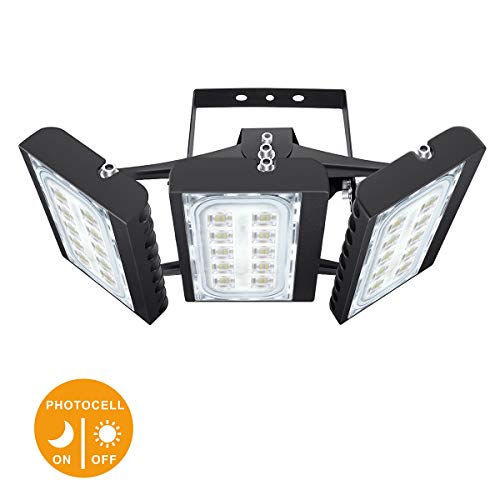 LED Flood Light, STASUN 150W 13500lm Dusk to Dawn Security Lights with 330°Wide Lighting Area (Photocell Included), 6000K Daylight, OSRAM LED Chips, Waterproof, Great for Yard, Street, Parking Lot