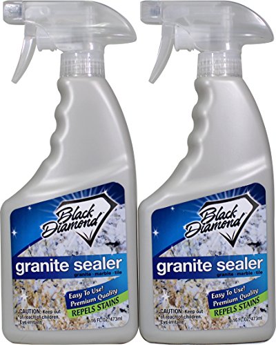 Granite Sealer: Seals and Protects, Granite, Marble, Travertine, Limestone and Concrete Counter Tops. Works Great On Grout, Fireplaces and Patios. 2-Pints