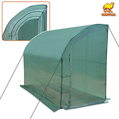 Strong Camel New Large Walk-in Wall Greenhouse 10x5x7’H w 3 Tiers/6 Shelves Gardening (Green)