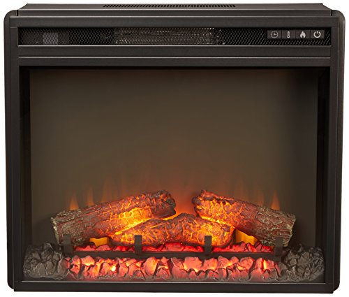 Ashley Furniture Signature Design – Small Electric Fireplace Insert – Includes Insert Only – TV Stand Sold Separately – Black