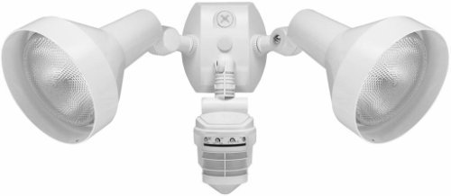 (2-Pack) RAB STL360HW Super Stealth 360 sensor with twin H101 deluxe shielded Bell floods, White