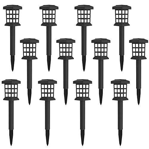 MAGGIFT 12 Pack Solar Pathway Lights Outdoor LED Solar Powered Garden Lights for Lawn, Patio, Yard, Walkway, Driveway