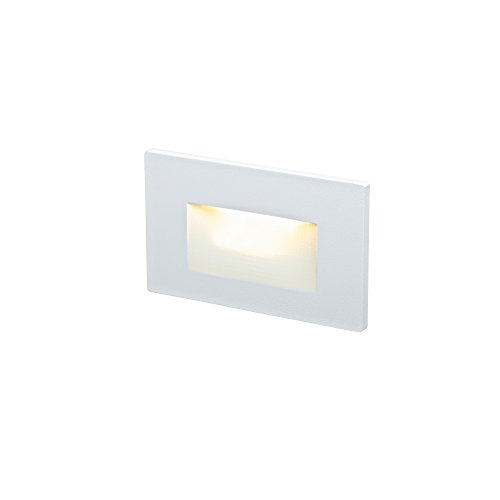 DALS Lighting LEDSTEP005D-WH 4.75″ Recessed Horizontal Indoor/Outdoor LED Step Light, White