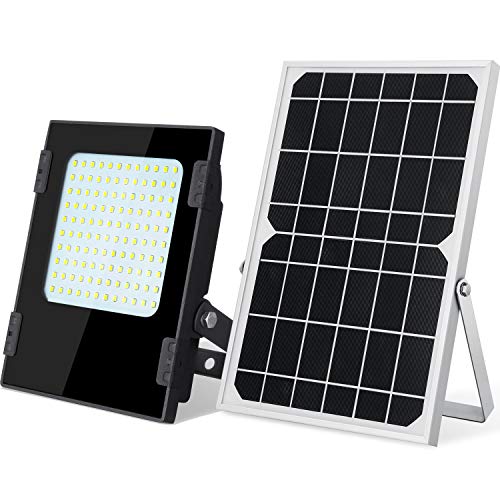 SunBonar Solar Flood Lights Outdoor Dusk to Dawn Super Bright Solar Lights Outdoor Waterproof IP67 Solar Flood Light Solar Powered Lights for Yard Patio Driveway Garage House Porch Pool Sign Barn