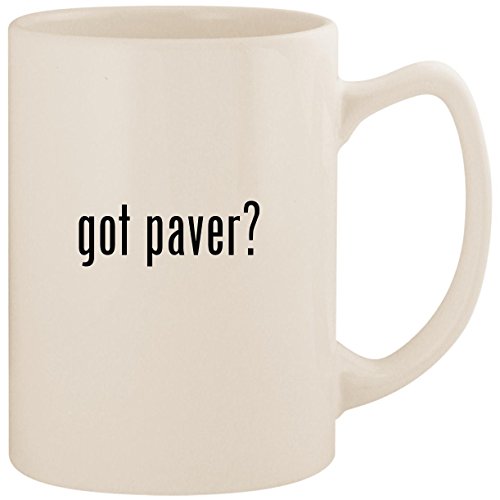 got paver? – White 14oz Ceramic Statesman Coffee Mug Cup
