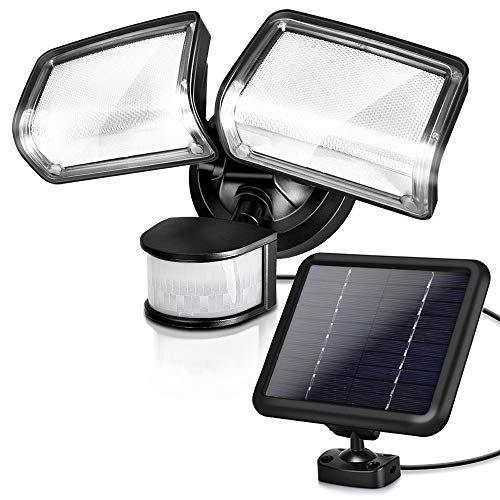 Solar Lights Outdoor, XMCOSY Super Bright 1200LM Outdoor Motion Sensor Light, 5730K, IP65 Waterproof, Dual Adjustable Heads & Motion Activated Flood Light for Entryways, Yard