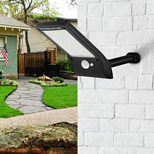 Outdoor Solar led Lights，AICase 36 LED Outdoor LED Solar Powered Motion Sensor Lights Wireless Security Wall Lighting Garden Light for Patio Deck Yard Garden Pathway Driveway（1 Pack)